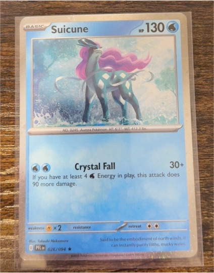 2025 Pokémon ME02: Phantasmal Flames #026 Suicune — front