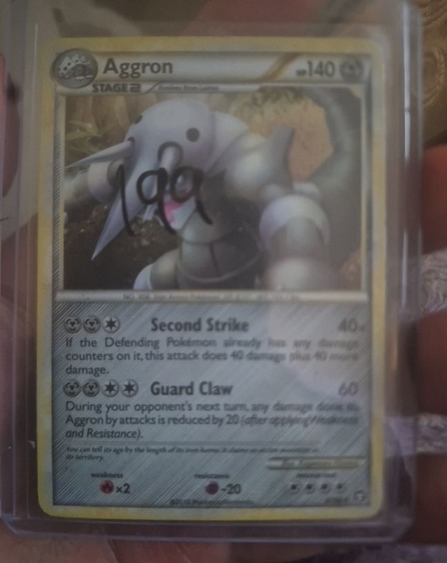 2010 Pokémon Triumphant #1 Aggron — front