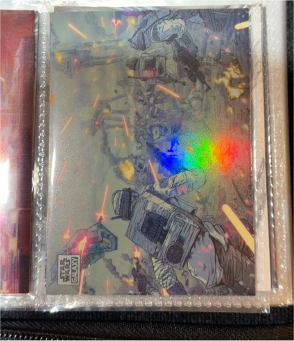 2021 Topps Chrome Star Wars Galaxy #27 AT-ST Refractor — front