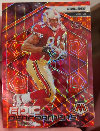 2025 Panini Mosaic #18 Terrell Owens Epic Performers — front