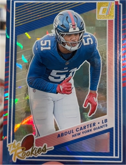 2025 Donruss #4 Abdul Carter The Rookies — front