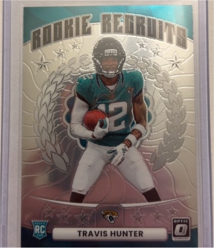 2025 Donruss Optic #3 Travis Hunter Rookie Recruits — front