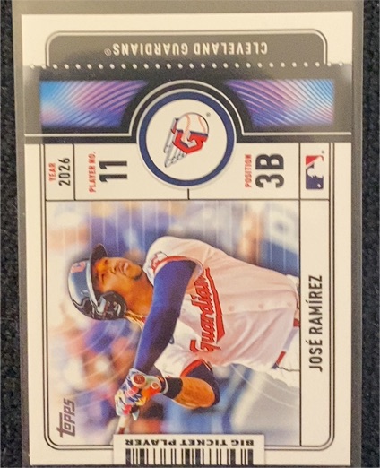 2026 Topps #BTP-9 José Ramírez Big Ticket Players — front
