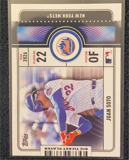 2026 Topps Series 1 #BTP-11 Juan Soto Big Ticket Players — front