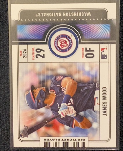 2026 Topps Series 1 #BTP-15 James Wood — front