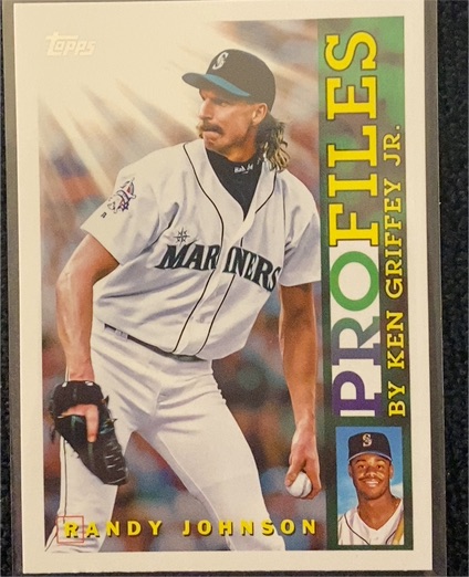 2026 Topps Series 1 #TP-25 Randy Johnson Profiles by Ken Griffey Jr. — front