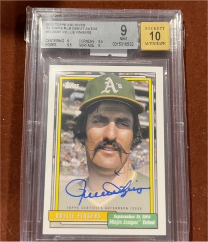 2022 Topps Archives #72DB-RF Rollie Fingers — front