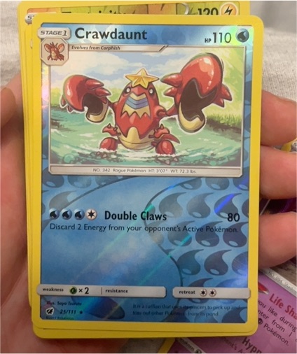 2017 Pokémon Crimson Invasion #25 Crawdaunt — front