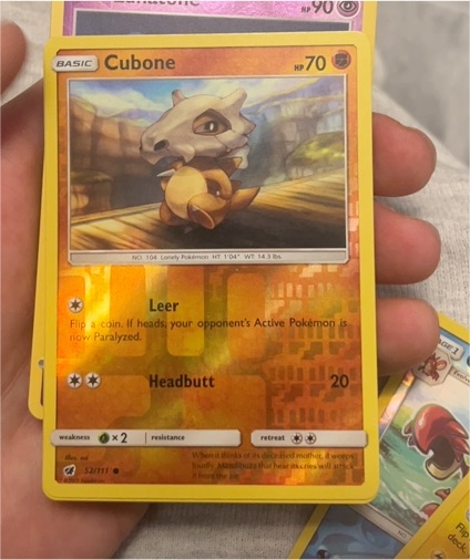 2017 Pokemon Sun & Moon Crimson Invasion #52 Cubone — front