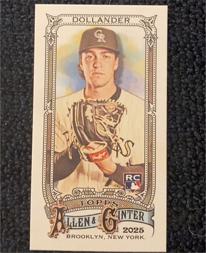 2025 Topps Allen & Ginter #217 Chase Dollander — front