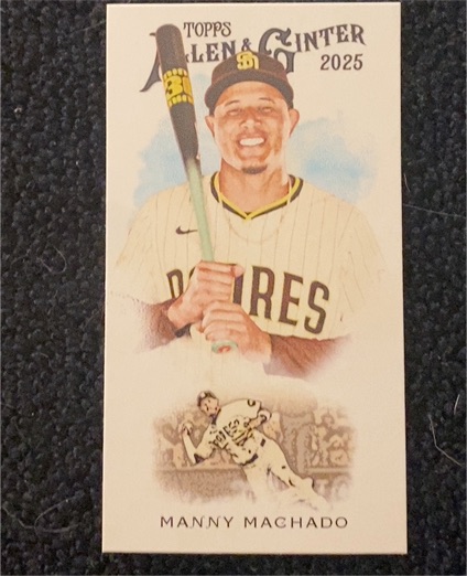 2025 Topps Allen & Ginter 1889 Mini #N222-17 Manny Machado — front