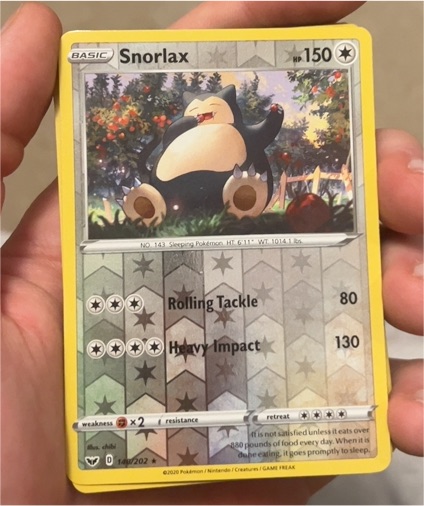 2020 Pokémon Sword & Shield #140 Snorlax — front