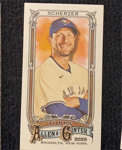2025 Topps Allen & Ginter #140 Max Scherzer — front