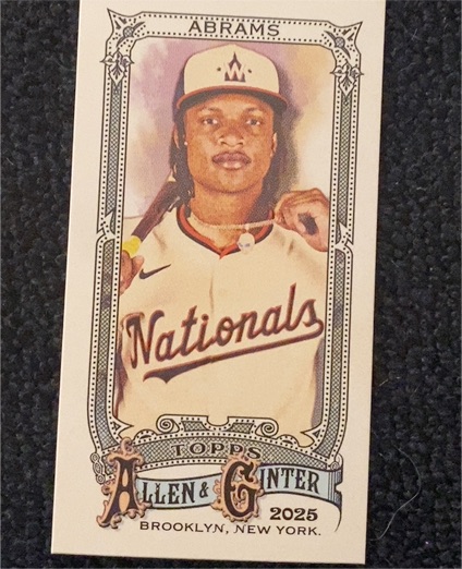 2025 Topps Allen & Ginter #90 CJ Abrams Mini — front