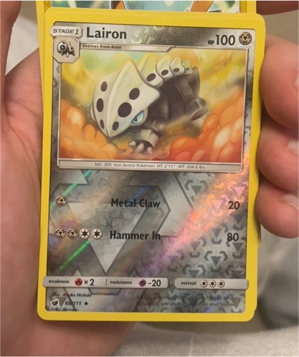 2017 Pokemon Sun & Moon Crimson Invasion #66 Lairon — front