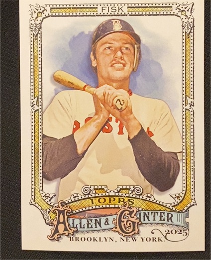 2025 Topps Allen & Ginter #187 Carlton Fisk — front