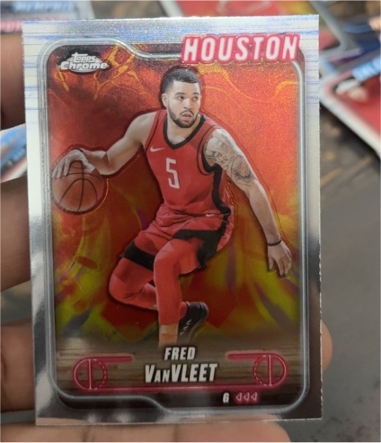 2024-25 Topps Chrome #137 Fred VanVleet Houston Rockets — front