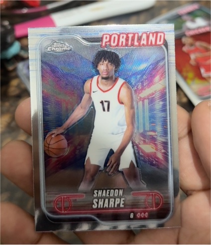 2024-25 Topps Chrome #25 Shaedon Sharpe — front