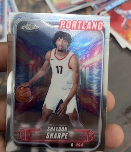 2024-25 Topps Chrome #25 Shaedon Sharpe — front