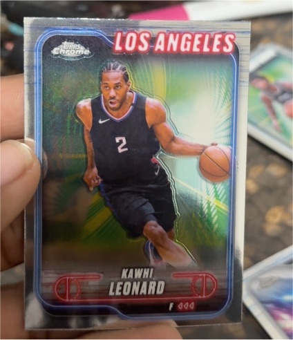 2024-25 Topps Chrome #120 Kawhi Leonard — front