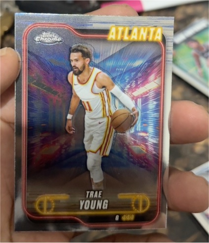 2024-25 Topps Chrome #82 Trae Young — front