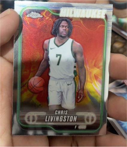 2024-25 Topps Chrome #70 Chris Livingston — front