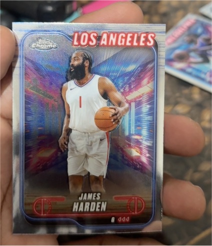 2024-25 Topps Chrome #198 James Harden Los Angeles Clippers — front