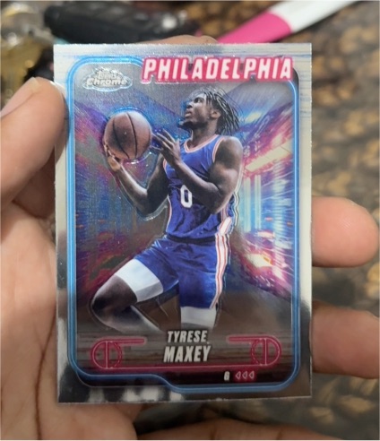 2024-25 Topps Chrome #40 Tyrese Maxey — front