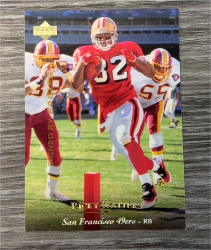 1995 Upper Deck #128 Ricky Watters San Francisco 49ers — front