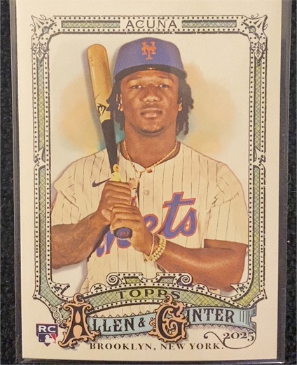 2025 Topps Allen & Ginter #107 Luisangel Acuña — front
