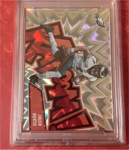 2023 Panini Absolute Kaboom! Horizontal #9 Jalen Hurts — front