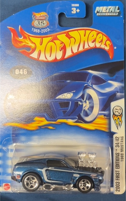 2003 Hot Wheels First Editions #046 1968 Mustang — front