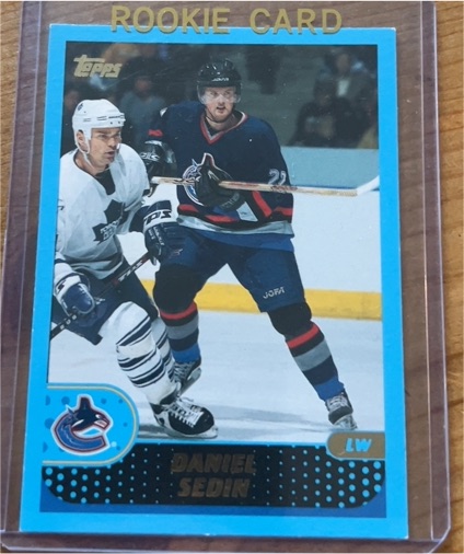 2001-02 Topps #63 Daniel Sedin Vancouver Canucks — front