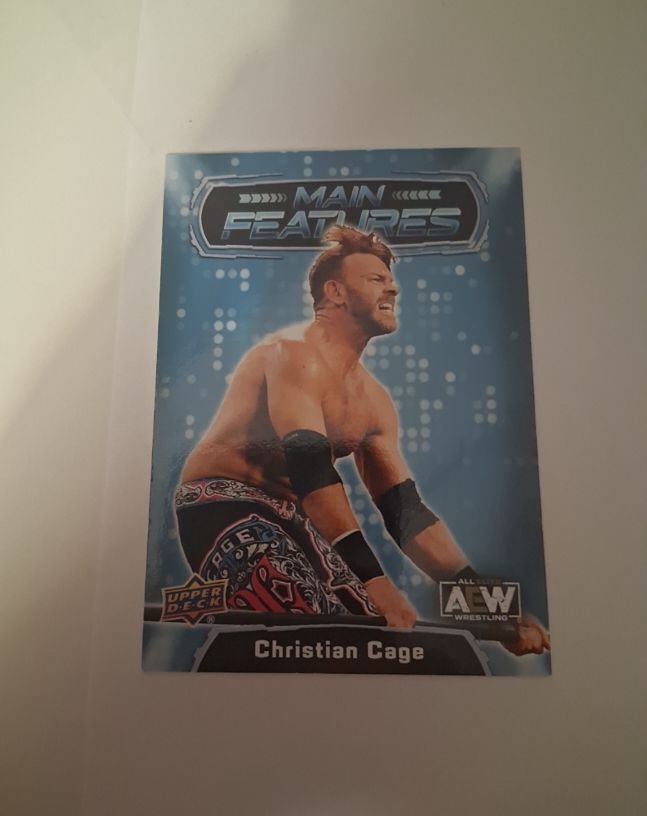 2022 Upper Deck AEW Main Features #MF-12 Christian Cage — front
