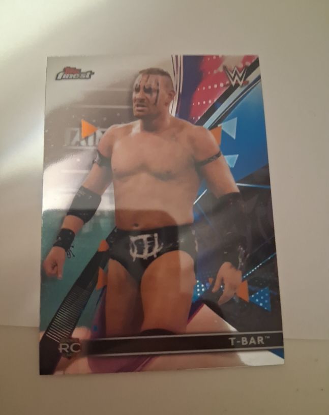 2021 Topps Finest WWE #38 T-Bar Rookie Card — front