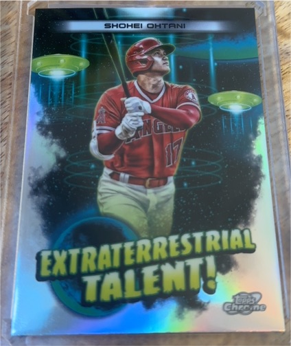 2023 Topps Cosmic Chrome #ET-9 Shohei Ohtani Extraterrestrial Talent — front