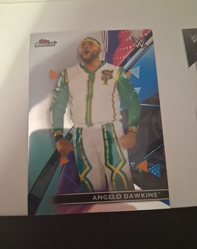 2021 Topps Finest WWE #42 Angelo Dawkins — front