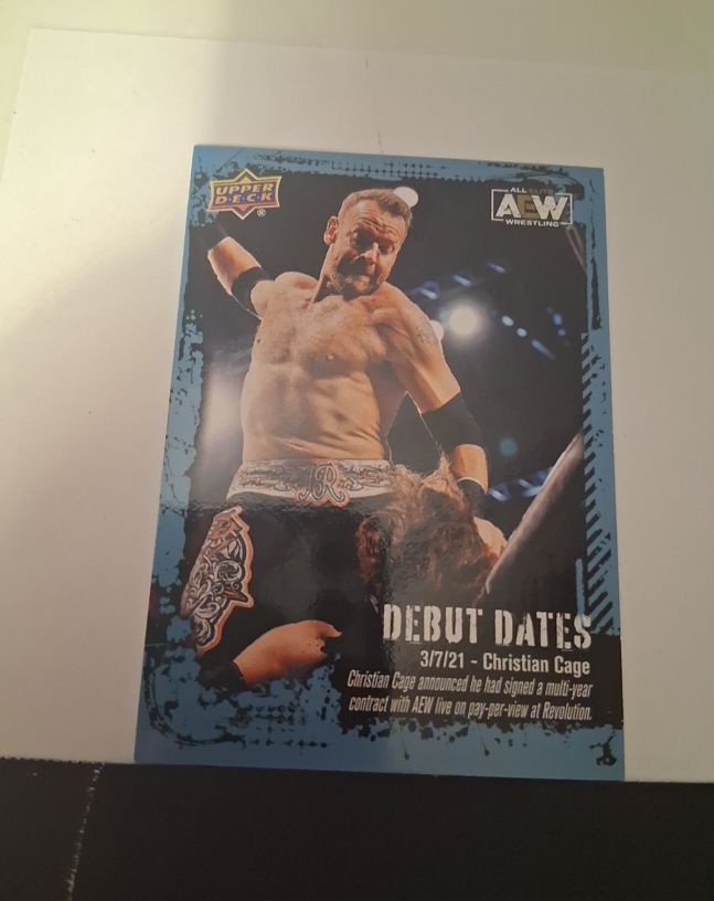 2022 Upper Deck AEW Debut Dates #DD-4 Christian Cage — front