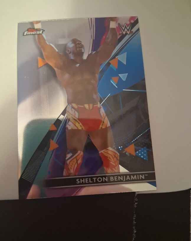 2021 Topps Finest WWE #37 Shelton Benjamin — front
