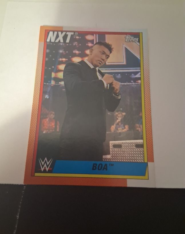 2021 Topps Heritage WWE #78 Boa — front