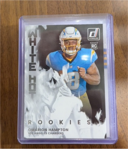 2025 Donruss White Hot Rookies #WHR-OMH Omarion Hampton — front