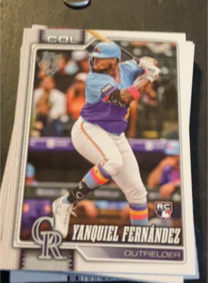 2026 Topps Series 1 #116 Yanquiel Fernández — front
