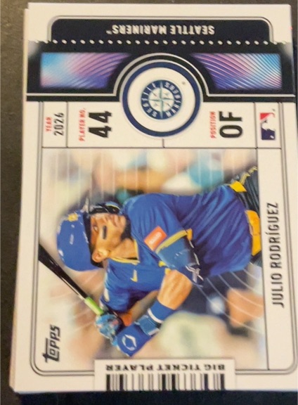 2026 Topps Series 1 Big Ticket Player #BTP-21 Julio Rodriguez — front