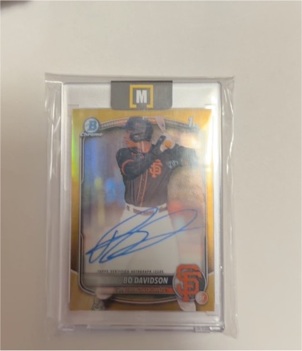 2025 Bowman Chrome #CPA-BD Bo Davidson — front