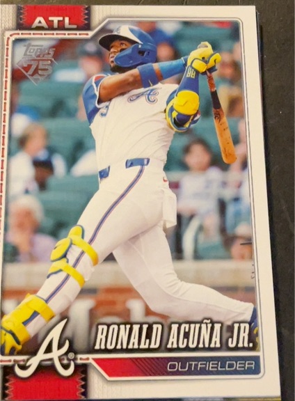 2026 Topps Series 1 #50 Ronald Acuña Jr. — front