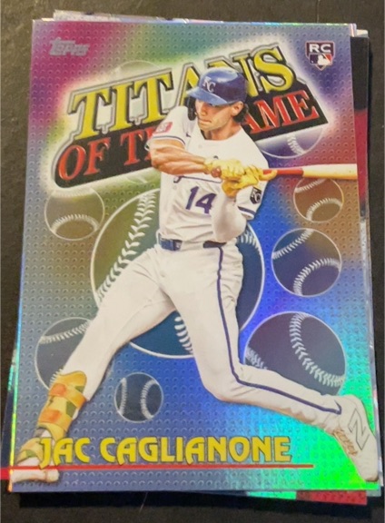 2026 Topps Series 1 #TOG-12 Jac Caglianone Titans of the Game Rookie — front