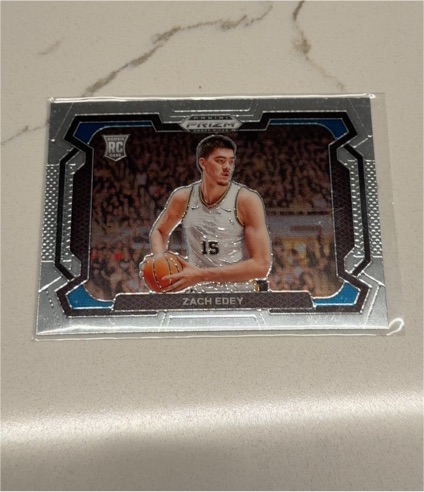 2024 Panini Prizm Draft Picks #1 Zach Edey Variation Rookie Card — front