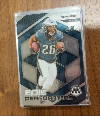 2025 Panini Mosaic #2 Saquon Barkley Epic Performers Philadelphia Eagles — front