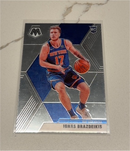 2019-20 Panini Mosaic #242 Ignas Brazdeikis — front