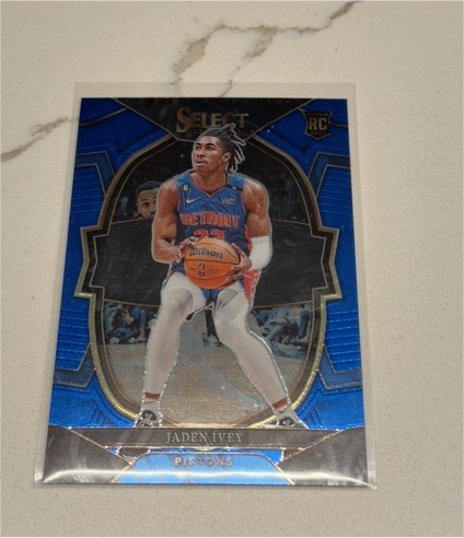 2022-23 Panini Select #87 Jaden Ivey Concourse Blue Rookie — front